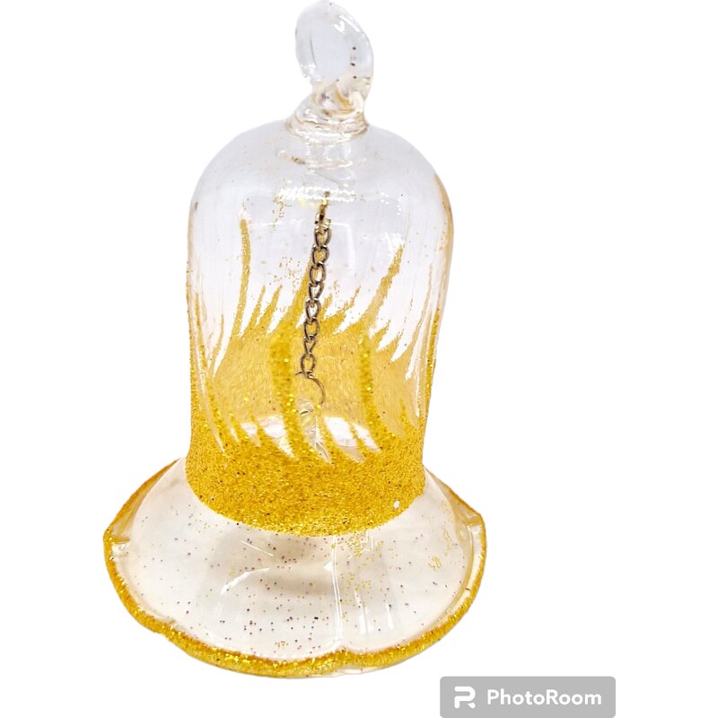 SkloBižuterie Zvoneček velký žlutý
