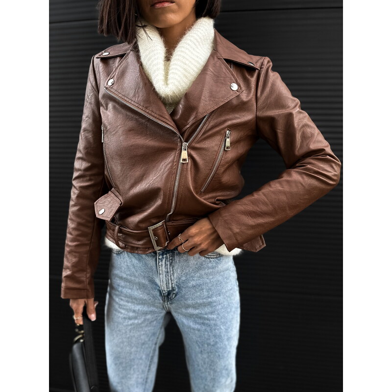 Erikafashion Bunda Biker/brown