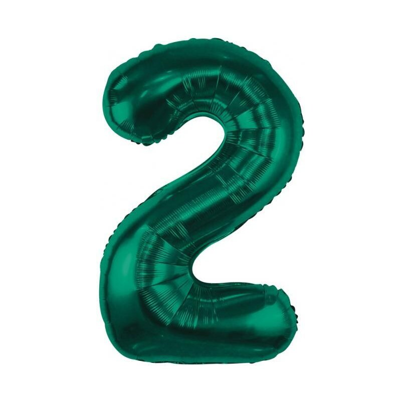 Godan Fóliový balónek - číslo 2, tmavě zelený 85 cm