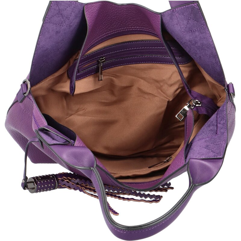 Dámská kabelka do ruky fialová - Maria C Aliya fialová