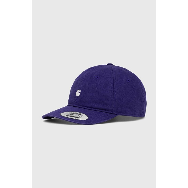 Bavlněná baseballová čepice Carhartt WIP fialová barva