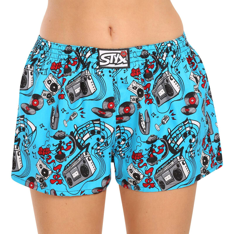 3PACK dámské trenky Styx art klasická guma vícebarevné (3K15782)