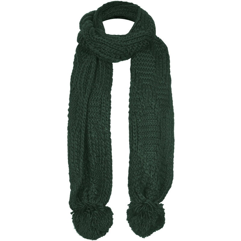 Topshop Cable Pom Scarf