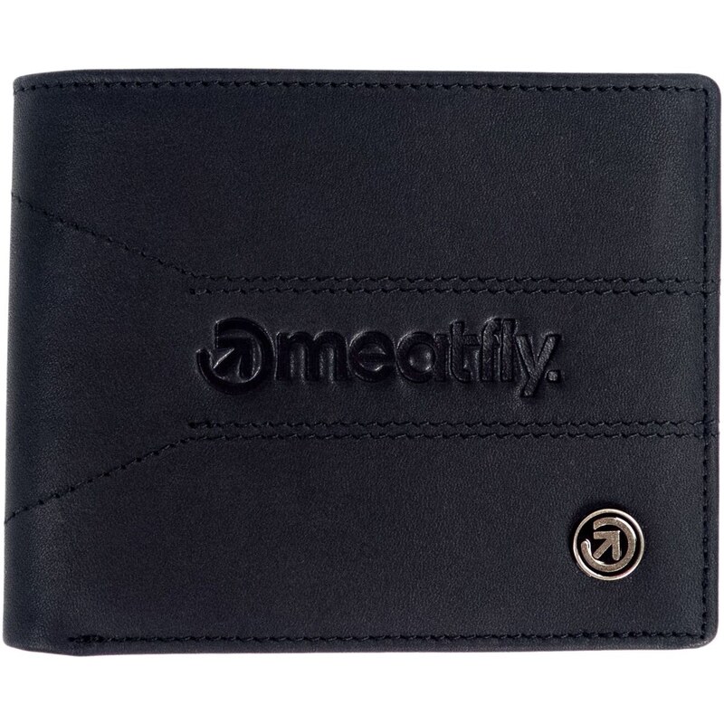 Meatfly Kožená peněženka Zac Premium - Black
