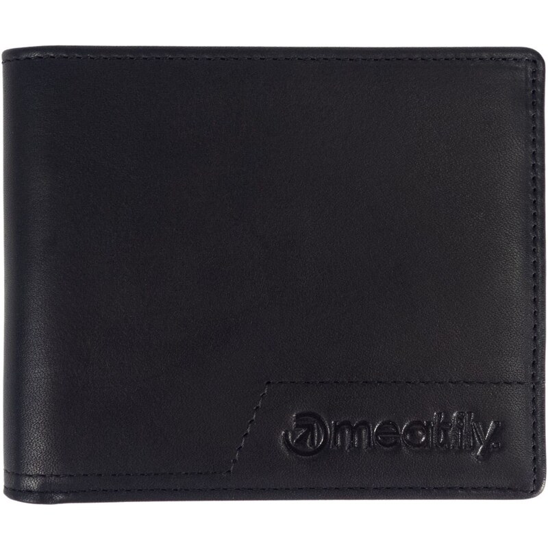 Meatfly kožená peněženka Eliot Premium Black | Černá