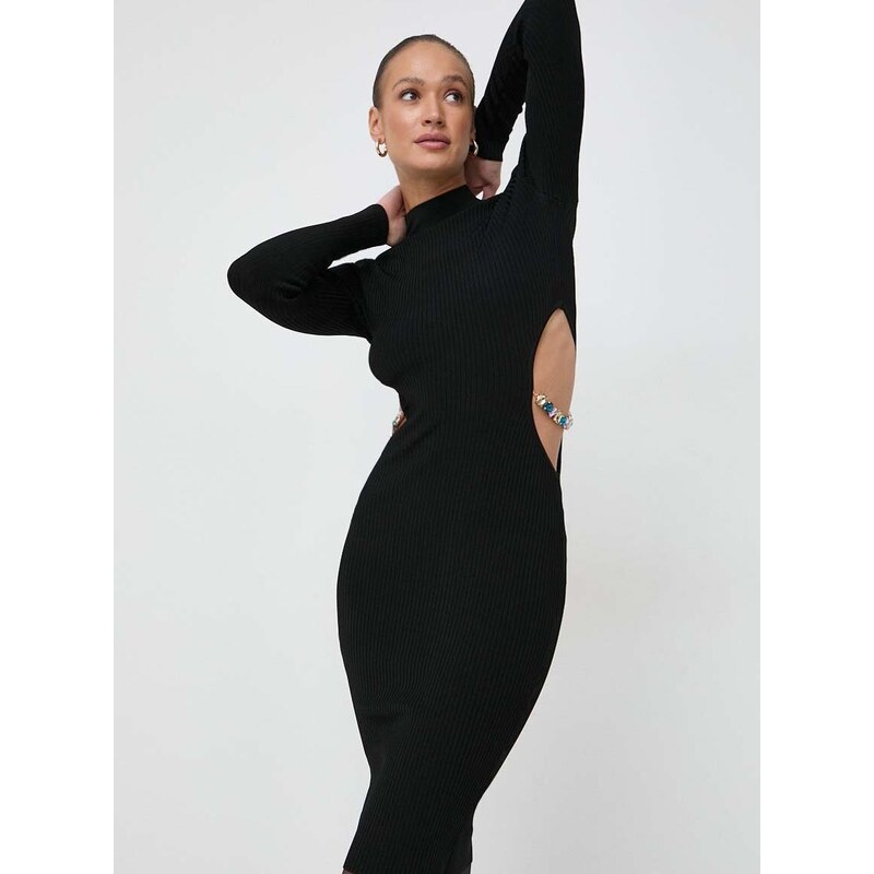 Šaty Marciano Guess TILLY černá barva, midi, 4RGK52 5036Z