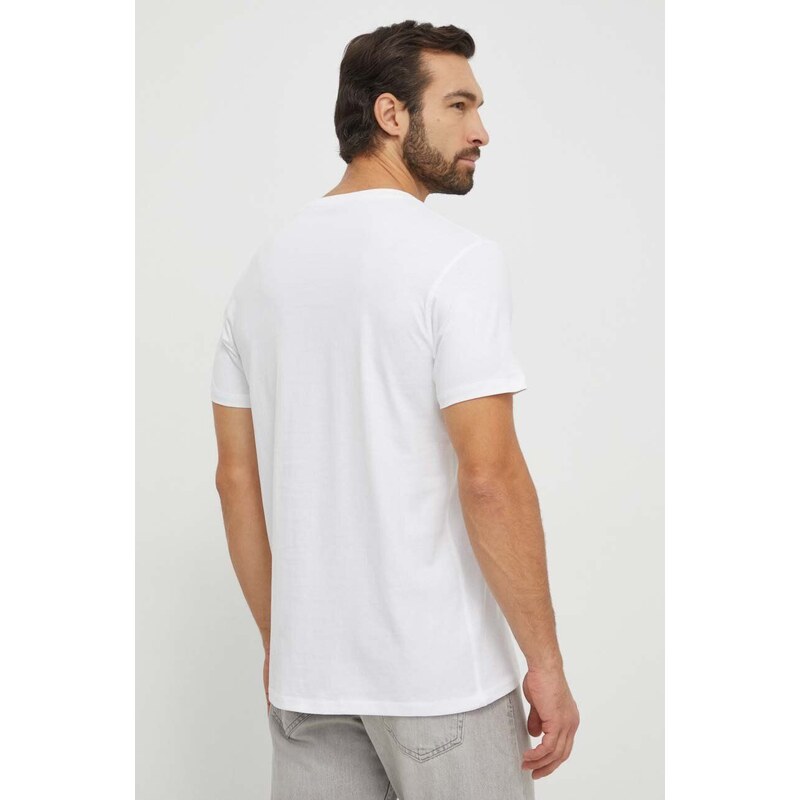 Bavlněné tričko Guess bílá barva, s potiskem, M4RI20 K8FQ4
