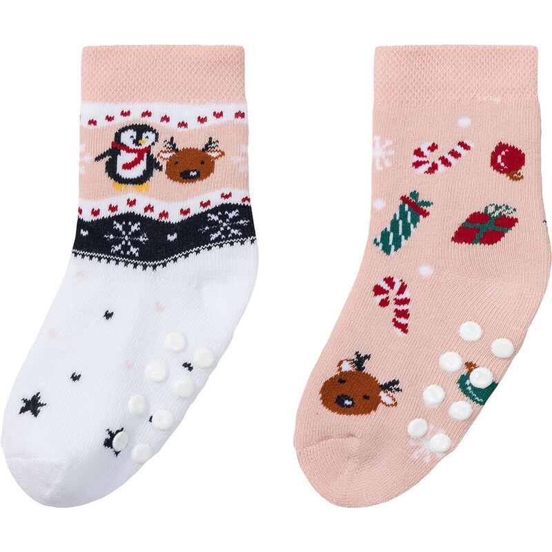 lupilu Dívčí vánoční termo ponožky2 páry