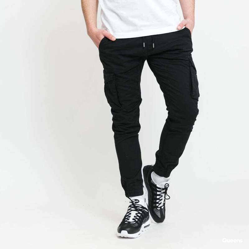 Kalhoty Alpha Industries Cotton Twill Jogger Black XL