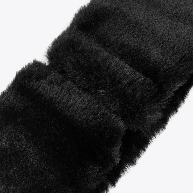 Dámská čelenka z ekologické kožešiny Wittchen, černá, polyester