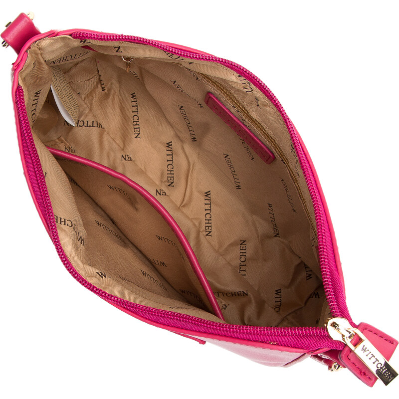 Dámská kabelka z matné ekologické kůže s řetízkem Wittchen, růžová, ekologická kůže
