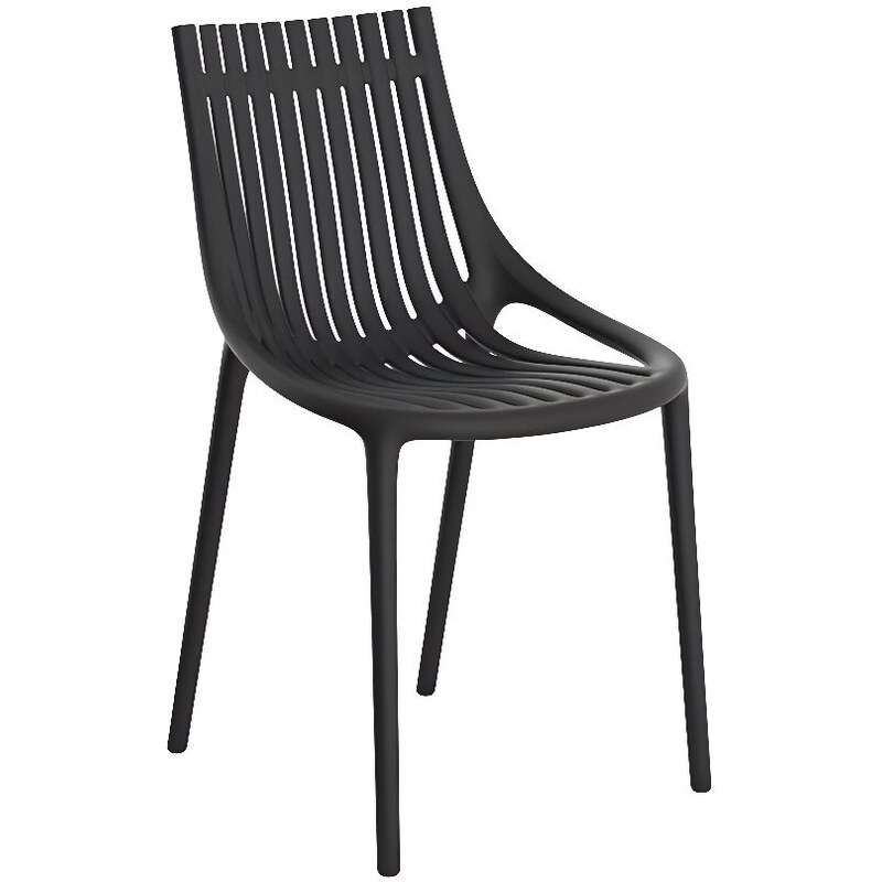 VONDOM Černá plastová zahradní židle IBIZA