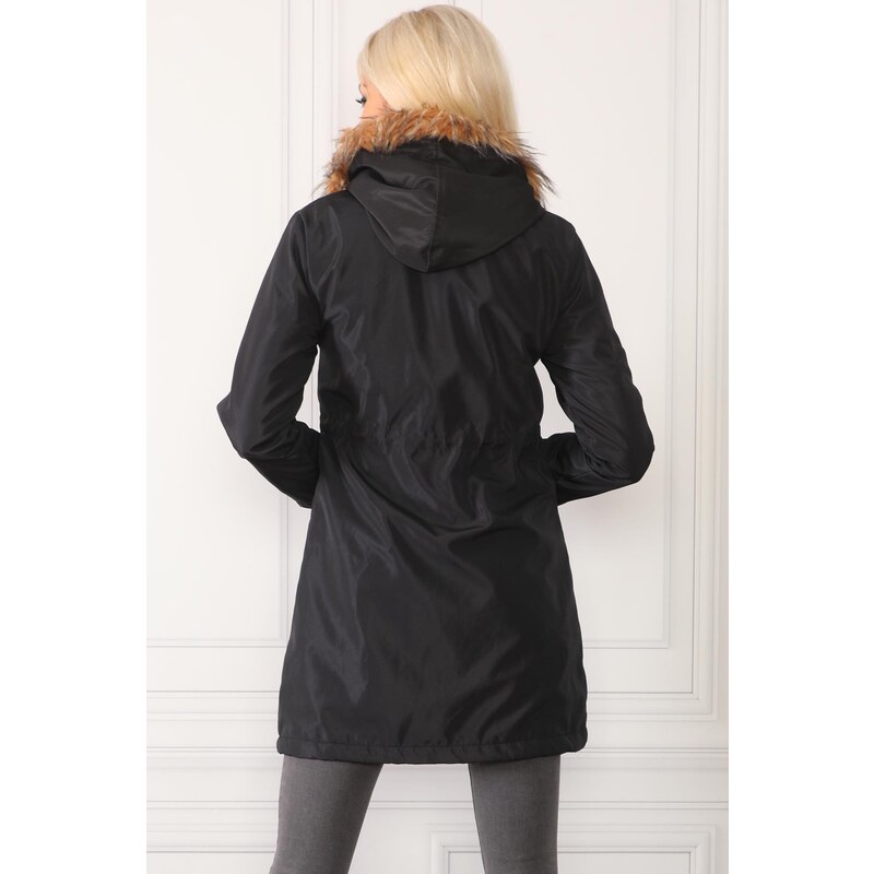 Z0090 DEWBERRY FAUX FÜR INSIDE WOMAN COAT