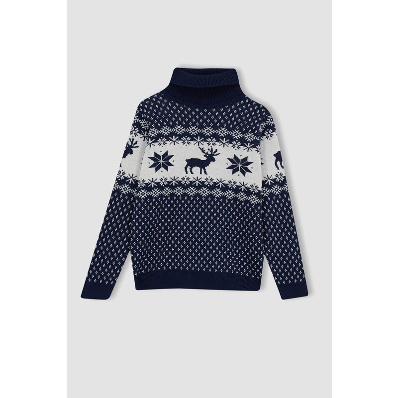 DEFACTO Boy Regular Fit Turtleneck Pullover