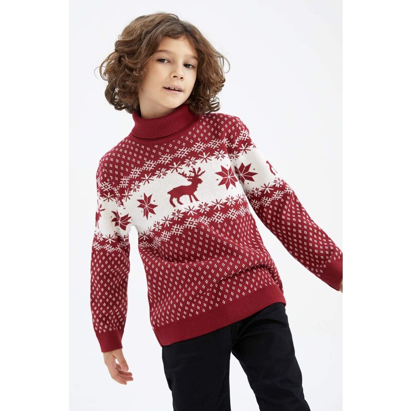 DEFACTO Boy Regular Fit Turtleneck Pullover