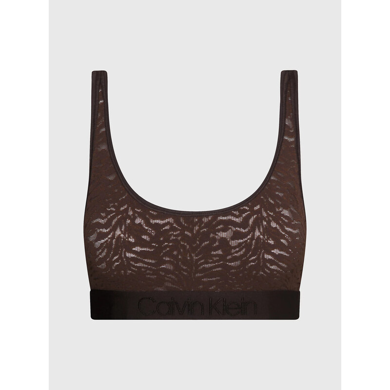 Dámská podprsenka 000QF7340E BKC tm. hnědá - Calvin Klein 87429644