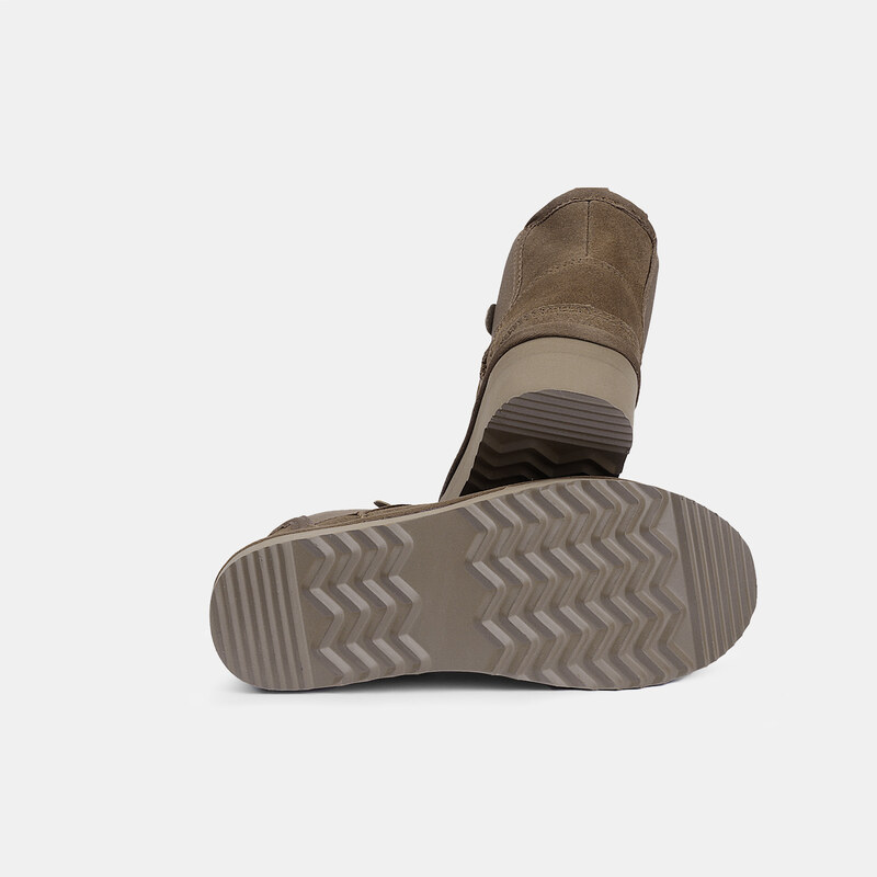 WEINBRENNER Dánské kožené kotníkové boty na vyšší platformě