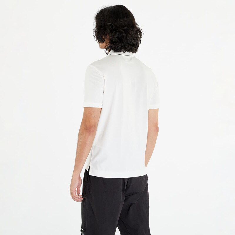 Pánské tričko C.P. Company Stretch Piquet Slim Polo Shirt White