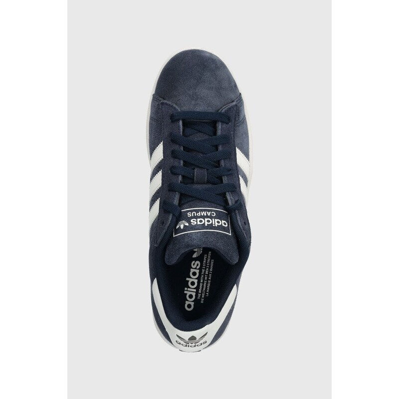 Semišové sneakers boty adidas Originals Campus 2 tmavomodrá barva, ID9839