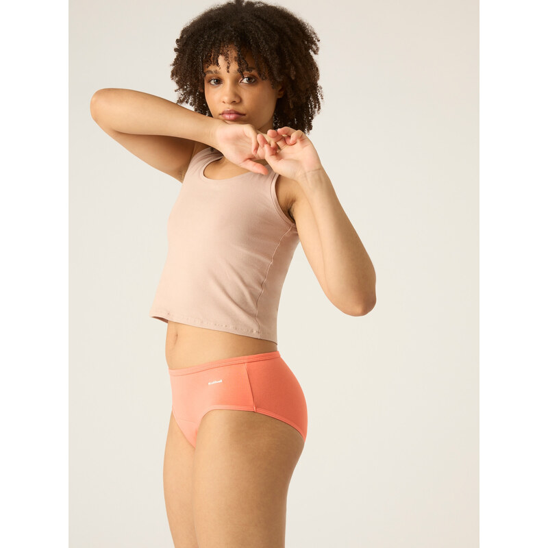 Menstruační kalhotky Modibodi Basic Mid-Rise Brief Moderate-Heavy Coral (MODI4110C) XS