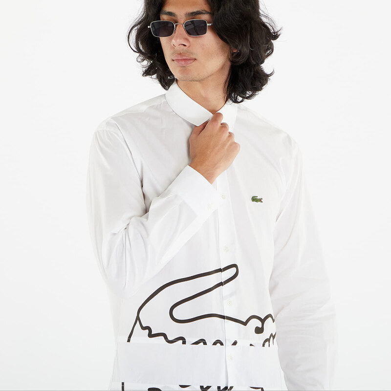 Pánská košile Comme des Garçons SHIRT x LACOSTE Mens Shirt Woven White