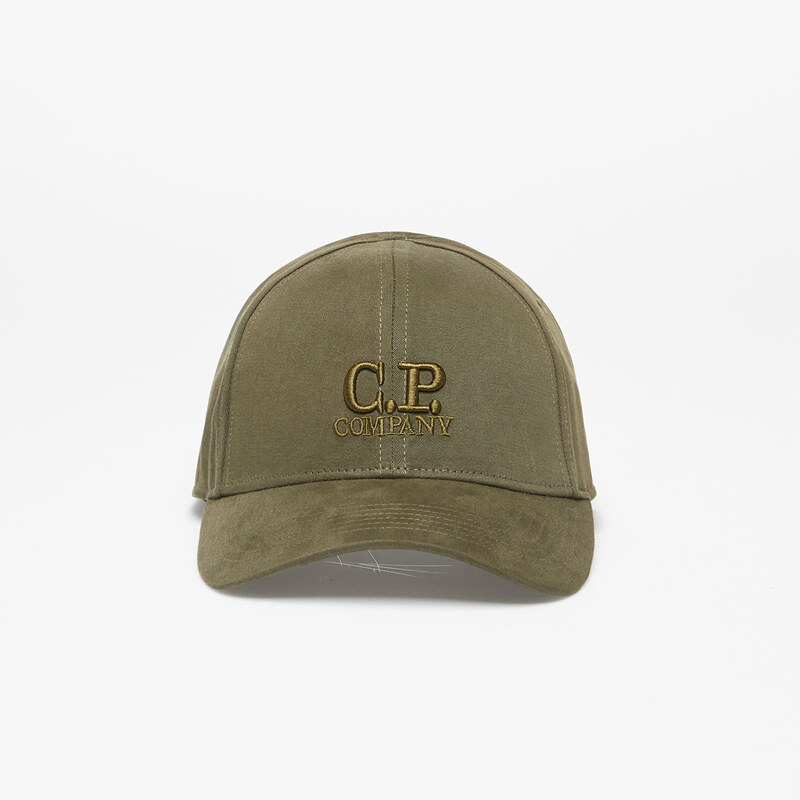 Kšiltovka C.P. Company Gabardine Logo Cap Ivy Green