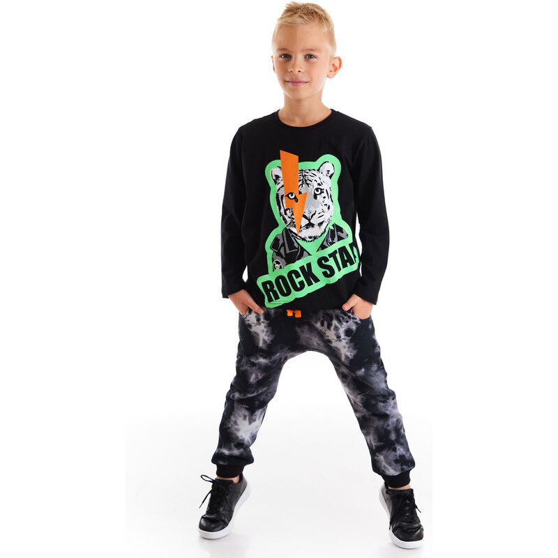 mshb&g Rock Tiger Boy's T-shirt Trousers Set