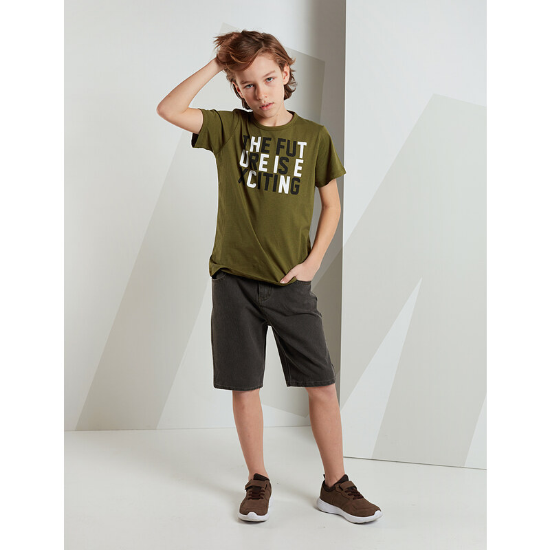 mshb&g Future Boy's T-shirt Denim Shorts Set