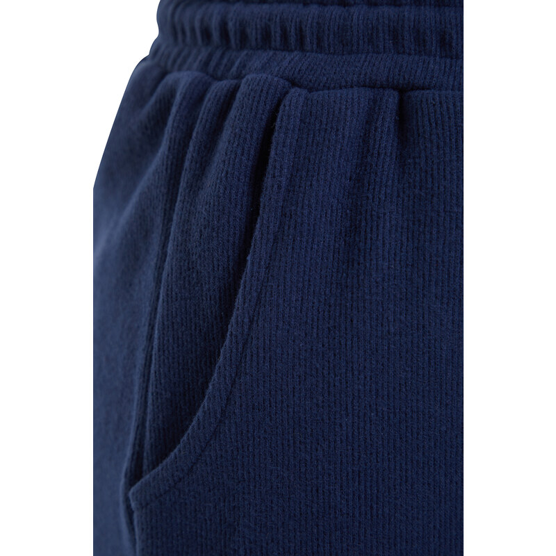 Trendyol Dark Navy Thessaloniki Comfortable Fit Pocket Knitted Sports Sweatpants
