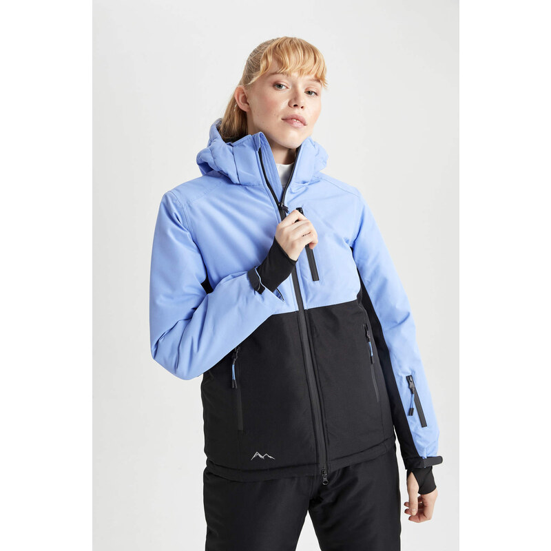 DEFACTO Su İtici Regular Fit Fleece Lined Ski Suit Puffer Jacket