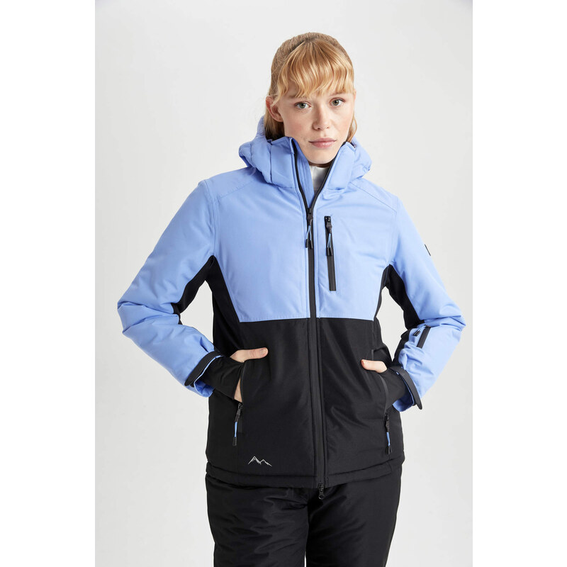 DEFACTO Su İtici Regular Fit Fleece Lined Ski Suit Puffer Jacket