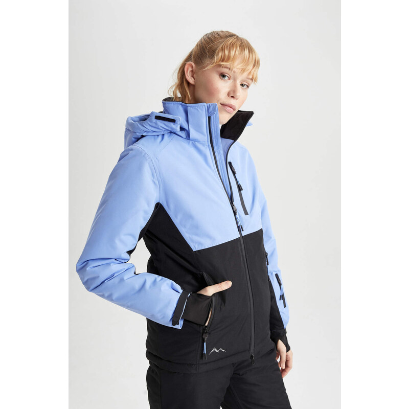 DEFACTO Su İtici Regular Fit Fleece Lined Ski Suit Puffer Jacket