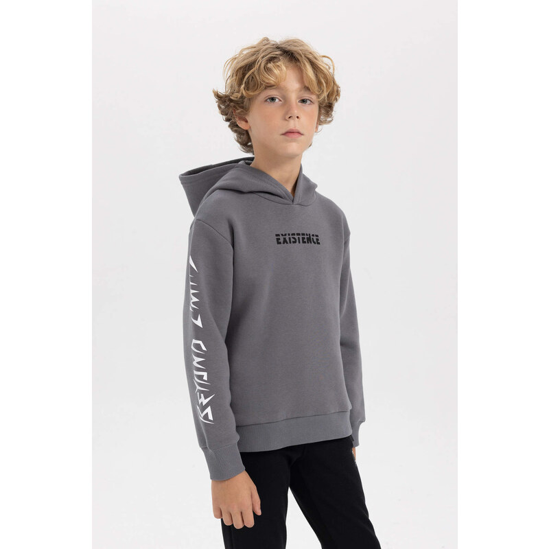 DEFACTO Regular Fit Hooded Sweatshirt