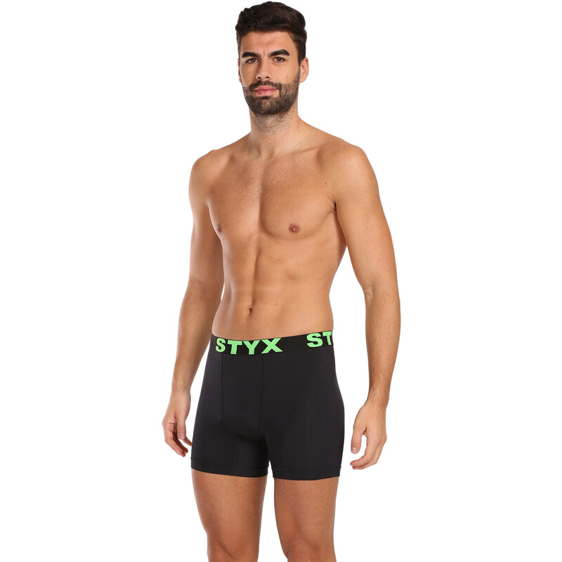 3PACK pánské funkční boxerky Styx černé (3W96012)