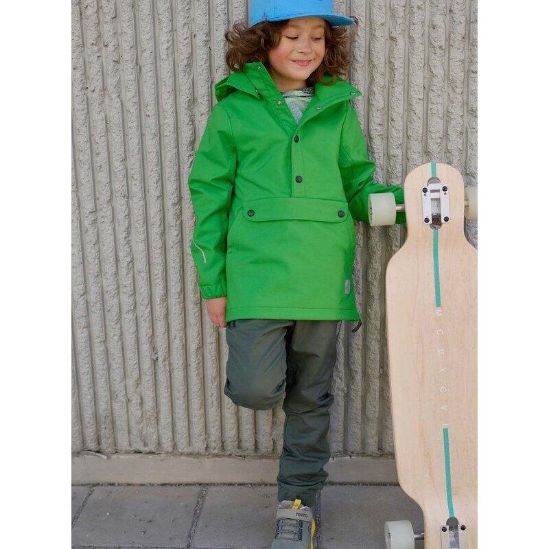 Dětská bunda Reima zelená barva