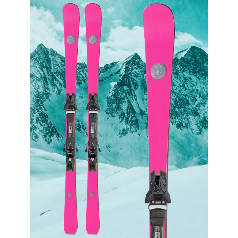 Dámské lyže AK Ski PINK.POPART + vázání Salomon Z12 GW