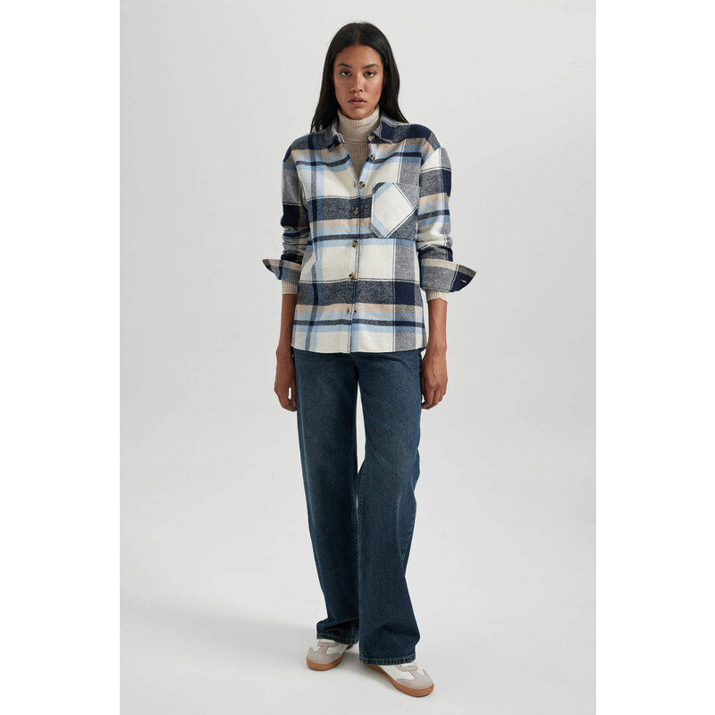 DEFACTO Flanel Long Sleeve Shirt