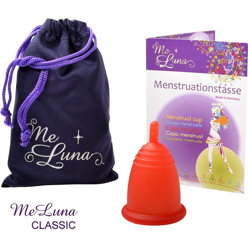 Menstruační kalíšek Me Luna Classic M se stopkou červená (MELU044)