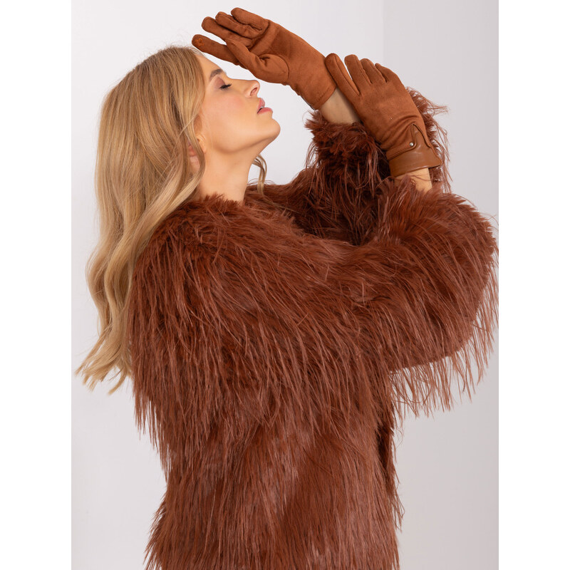Wool Fashion Italia Gloves-AT-RK-239507.53P-light brown