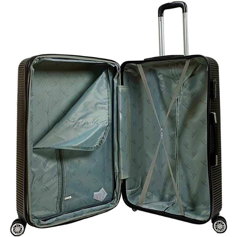 Střední skořepinový cestovní kufr na kolečkách ABS 70 l Laurent L 888