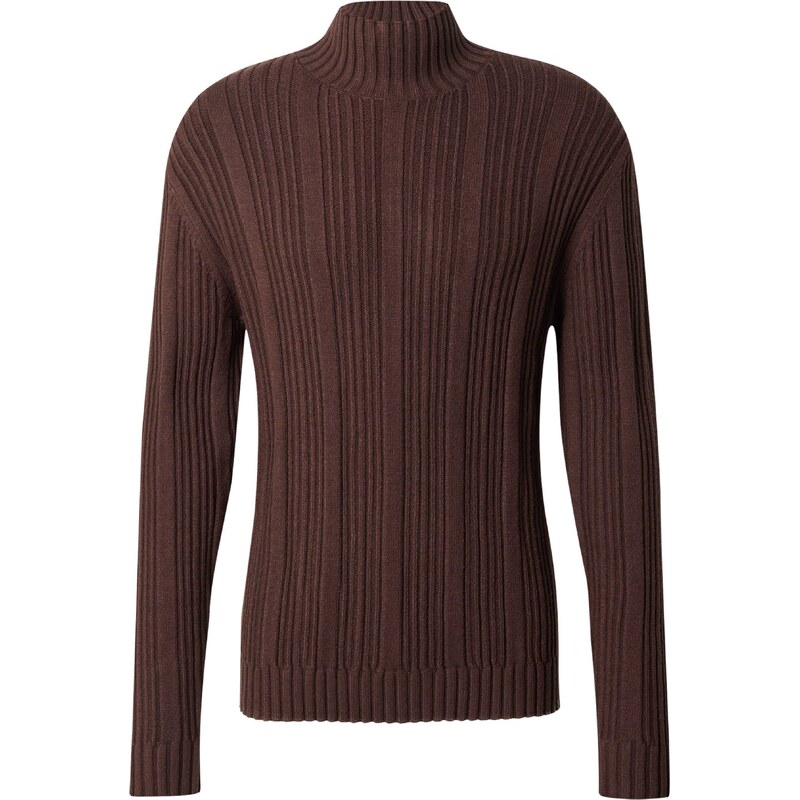 DAN FOX APPAREL Svetr Devran tmavě hnědá