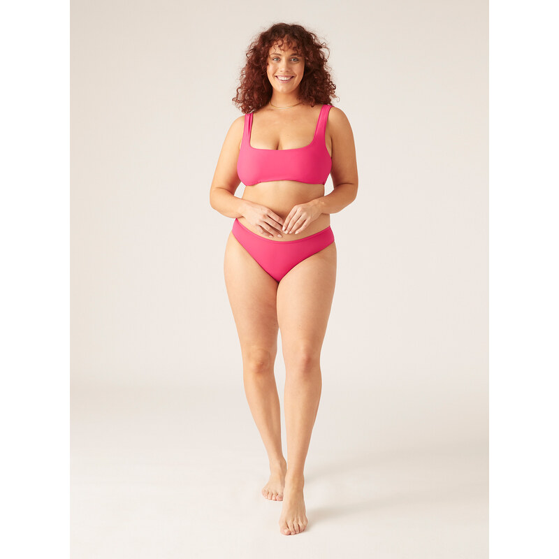 Menstruační plavky Modibodi Bikini Brief Panther Pink spodní díl (MODI4310PP) S