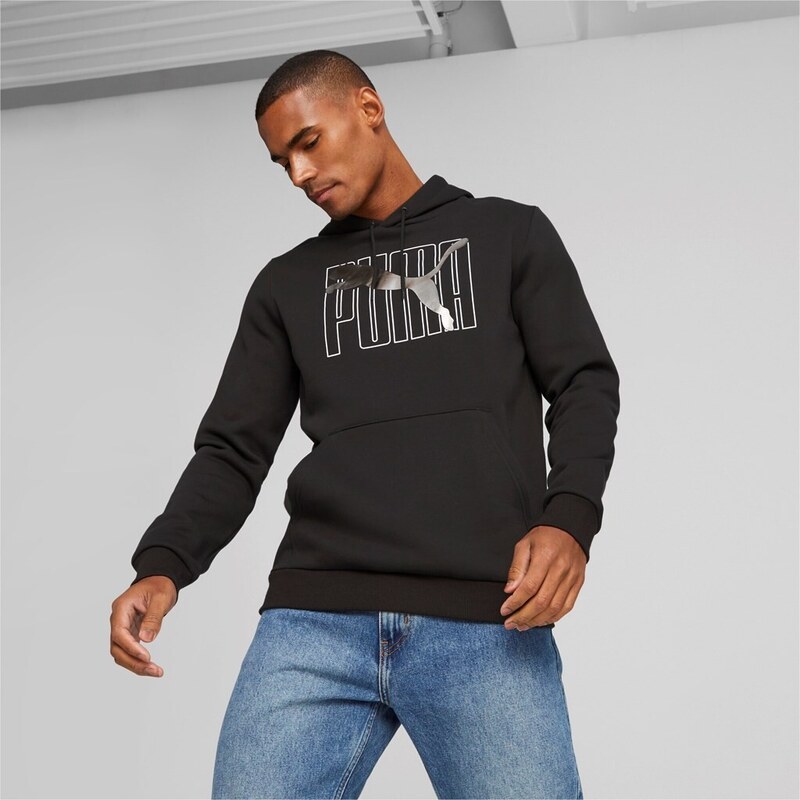 Puma ESS+ LOGO LAB Holiday Hoodie FL black