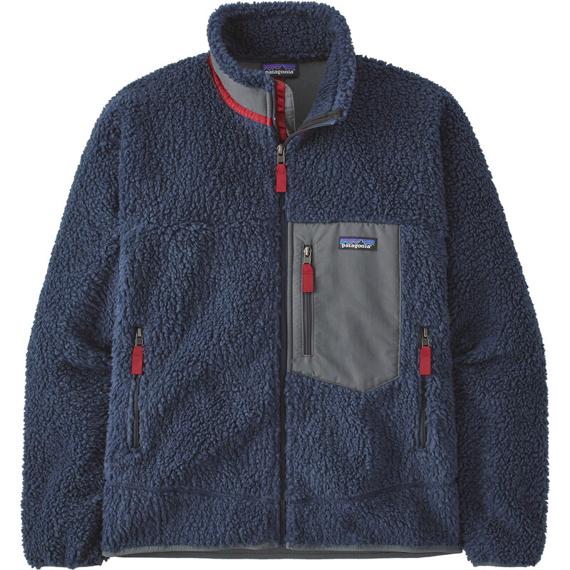 Pánská fleecová mikina Patagonia Classic Retro-X new navy w/wax red