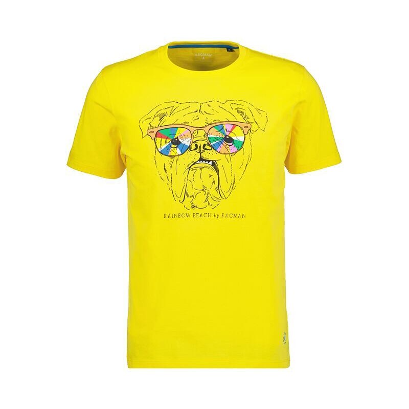 Pánské triko RAGMAN T-Shirt 502 LEMON