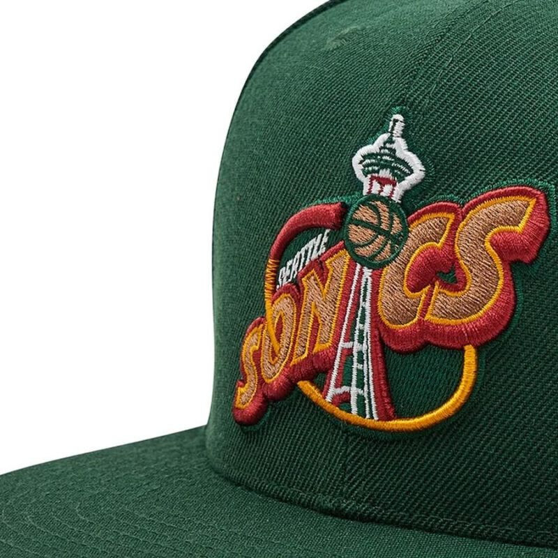 Kšiltovka Mitchell & Ness NBA Team Ground 2.0 Snapback HWC Seattle Supersonic HHSS3258-SSUYYPPPGREN