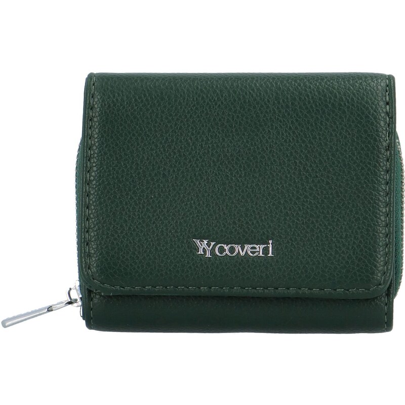 Coveri Malá dámská koženková peněženka Rossalinn, zelená