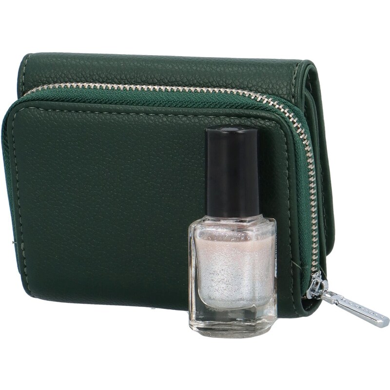Coveri Malá dámská koženková peněženka Rossalinn, zelená