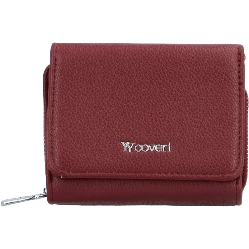 Coveri Malá dámská koženková peněženka Rossalinn, červená