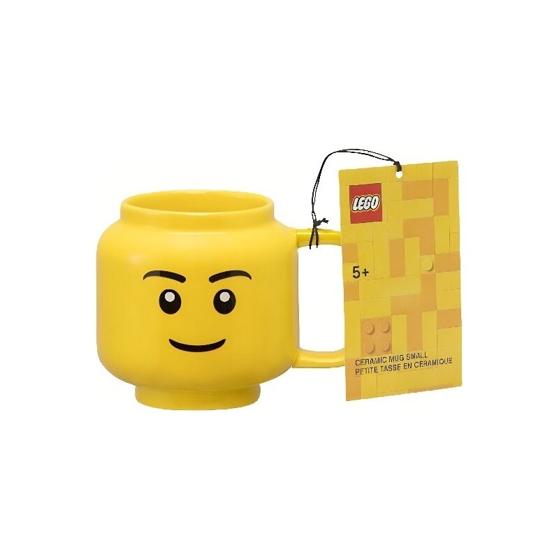 Lego Žlutý keramický hrnek LEGO Chlapec 255 ml